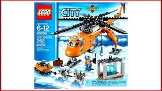 LEGO CITY 60034 Arctic Helicrane Toy Speed Build