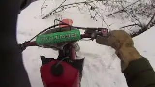 НА МОТОЦИКЛЕ ЗИМОЙ