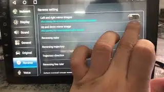 Reverse Setting Up And Down Mirror Image Apple CarPlay Android Auto Head Unit