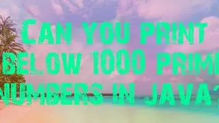 java program to print all the prime numbers below a given number in java