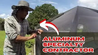 Rescreening a Pool Enclosure, My Life as an Aluminum Specialty Contractor in Florida.
