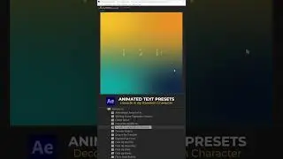 After Effects - Animated Text Presets - Decode In By Random Character 