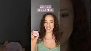ICY PINK BLUSH 🥶 Zuzu Luxe Mineral Blush 8 hr Wear Test #cleanmakeup Clean Blush Review