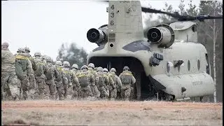 U.S. Army Paratroopers conduct airborne operations with CH-47 Chinook *173rd Airborne Brigade*