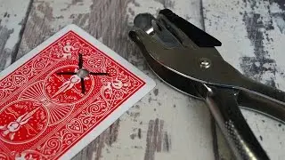 A punched hole travels the length of a chosen card