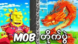 Minecraft ထဲမှာ MOB​​တွေအချင်းချင်း ချခိုင်းခဲ့တယ် !!!
