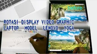 Cara Rotasi Display Video Graphic Laptop Model Lenovo Yoga #laptop #lenovo #keyboard