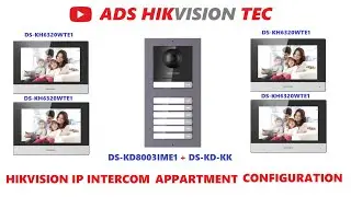 Hikvision ip intercom DS-KD8003IME1 with KD-KK Apartment  configuration
