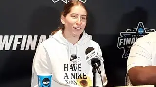 Watch now: Hawkeye G Kate Martin on preparing for LSU's Angel Reese
