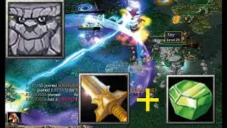 Dota 1 tiny RGC (DIVINE RAPIER - KILL FREE)