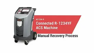 How to recover R-1234yf using the AC1234-9 machine