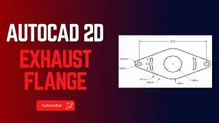 AutoCAD 2D Exhaust Flange | TechTutorials