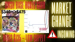 NOT CLICKBAIT - $475 SWSH BASE BOOSTER BOXES - SUPPLY PLUMMETS - EVOLVING SKIES CONTINUES TO DECLINE