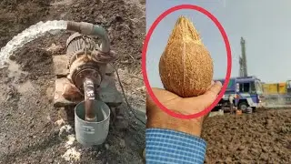 Borewell Drilling 100% Water with Coconut checking Methods