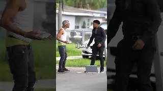 Gangster robs SmoothGio for Money in his briefcase 😳😳😳 #shorts