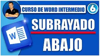 🔵 COMO HACER SUBRAYADO EN WORD DEBAJO DE LA LETRA | CURSO DE WORD INTERMEDIO