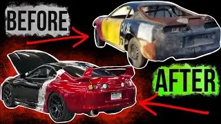 RESTORING A SUPRA IN 10 MINUTES *FOUND IN A FIELD....