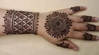 beautiful back hand mehndi design|| mehndi design for beginners|| mehndi design