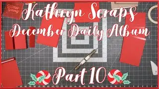 December Daily Wallet Album | Part 10 | Christmas in July 2023 | Kathryn Scraps Live