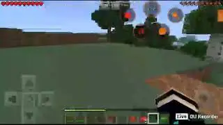 Моя Minecraft прямая трансляция с использованием DU Recorder