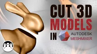 How to split or cut STL models in Meshmixer to print them more easily