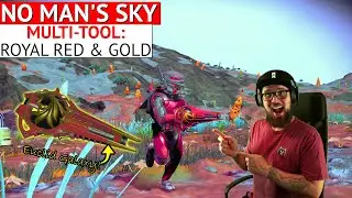 Amazing Red & Gold ROYAL Multi-tool in No Man's Sky