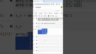 concatenate two NumPy arrays vertically and horizontally#numpy #python3