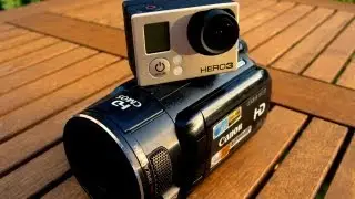 POV camera GoPro Hero3 Black Edition vs. Canon HF S10 side by side motion/action test. Full HD.