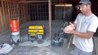 Concrete Surface Prep Restoring Damaged Concrete ( Part 2) Grind/ Stain / Seal process 