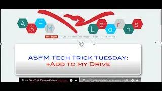 Tech Trick Tuesday:  Add to My Drive