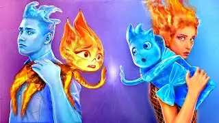 Ember und Wade aus Elemental Haben Kinder! Feuer Gegen Wasser - Eltern-Hacks!
