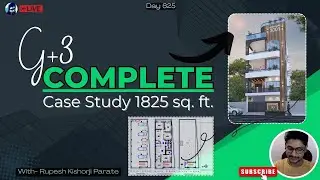 G+3 Complete Case Study (1825 sq.ft.) — Electrical, Drainage & Plumbing Layouts EXPLAINED LIVE
