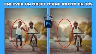 Comment enlever un objet d'une photo en 30s | Remove an object from a pic | Astuces Adobe Photoshop