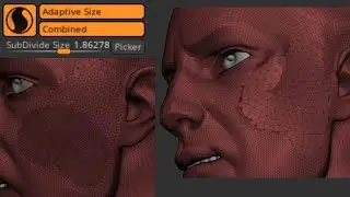 Use Sculptris Pro Picker in ZBrush 2023! See how it changes topology with your brush!