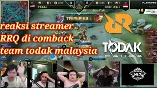 reaksi streamer rrq di comback team todak malaysia