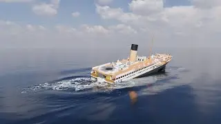 Titanic Sinking in the Daytime | Fluid Simulation