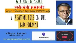 1. Welcome Message Enhancement: README file in the .MD format