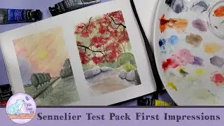 Sennelier Test Pack | Unboxing and First Impressions | Two Little Landscapes