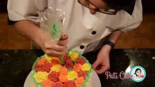 Rose Garden Cake  | Pati Cake Speed Decorating