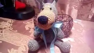 Вязание крючком - собачка
