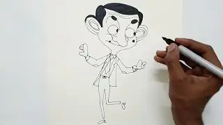 How to Draw Mr Bean Step by Step | Mr Bean Drawing | Sketch Drawing | Easy Sketches