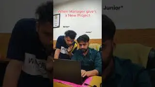 When Manager Give's a New Project  #nybblehost #office