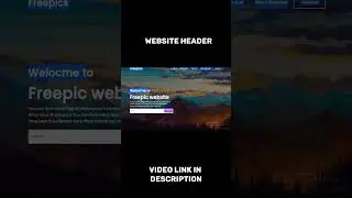Website using html and css #shorts #webdevelopment #html #htmlcss #websiteheader #coding