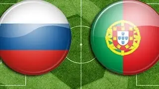 Футбольный матч Португалия-Россия. В игре PES 2013!
