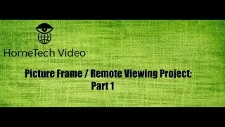 Picture frame / Blue Iris Remote viewing project - Part 1 - Circuit design and concept