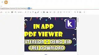 In App PDF Viewer Extension File free for Kodular