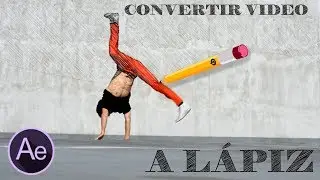 After Effects Convertir Video a Lápiz