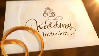 Wedding Invitation Video after effects template |Goldring Wedding invitation Video |AfterFXTemplates
