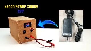Build your own Variable Lab Bench Power Supply from Printer Adapter