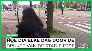 Hectiek op de fiets: hoe Dia elke dag door de drukte van Rotterdam naar school gaat | TRENDING